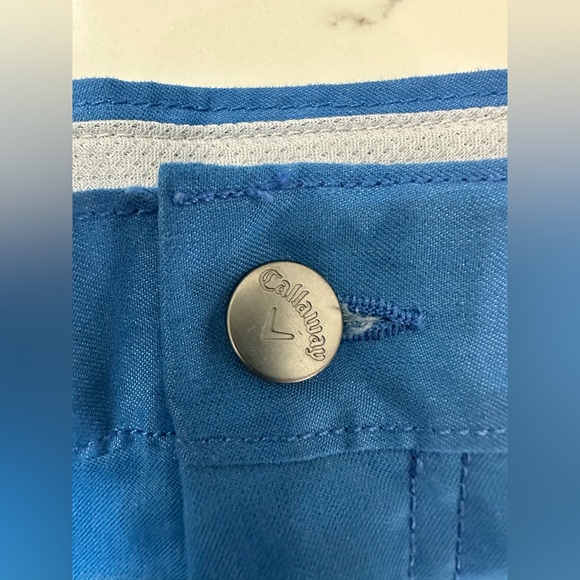 Callaway Blue Flat Front Athletic Shorts - Picture 6 of 7